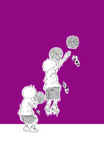 坊太　シュート　イラスト