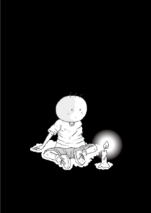 坊太　ろうそく　イラスト