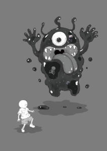 坊太　悪夢　イラスト