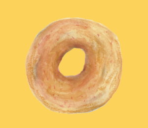 LINEスタンプ　ドーナツ　イラスト