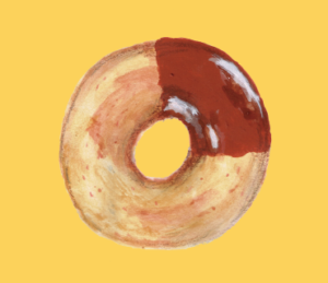 LINEスタンプ　ドーナツ　イラスト