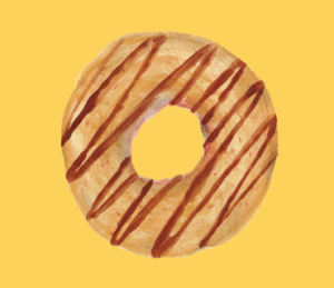 LINEスタンプ　ドーナツ　イラスト