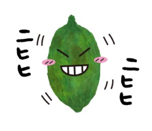 LINEスタンプ　二ヒヒ　カカオ君　イラスト