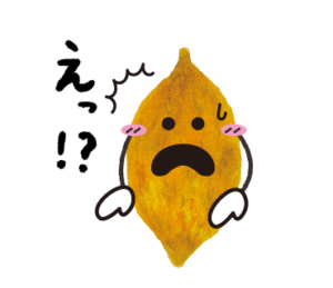 LINEスタンプ　驚く　カカオ君　イラスト