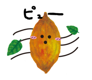 LINEスタンプ　無なカカオ君　イラスト