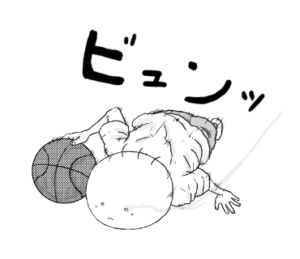 ドライブする坊太　イラスト