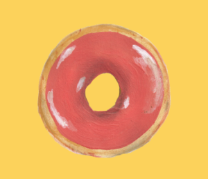 LINEスタンプ　ドーナツ　イラスト