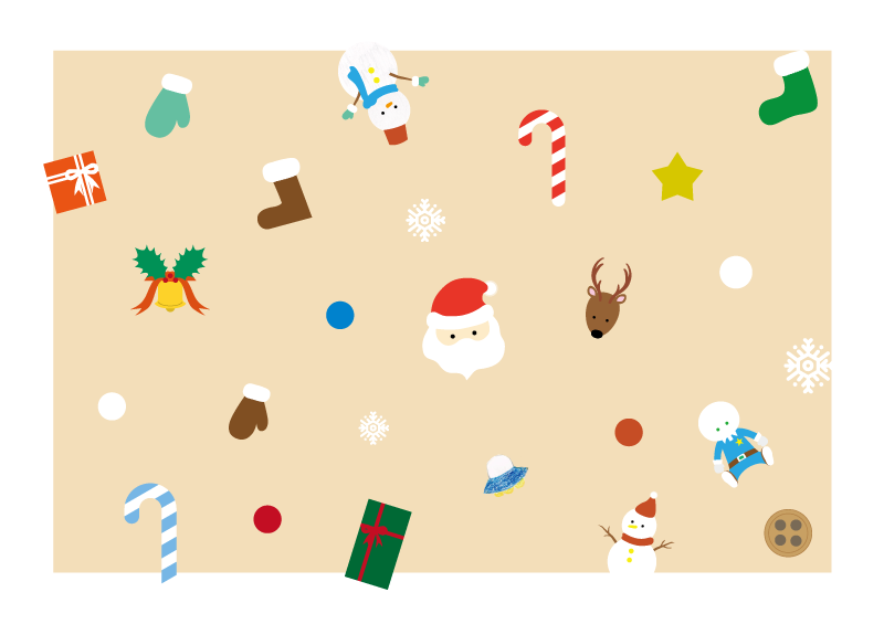 クリスマスオーナメントのイラスト