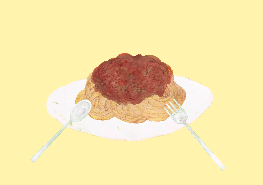 ミートスパゲティ イラスト