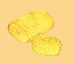 LINEスタンプ　卵焼き イラスト