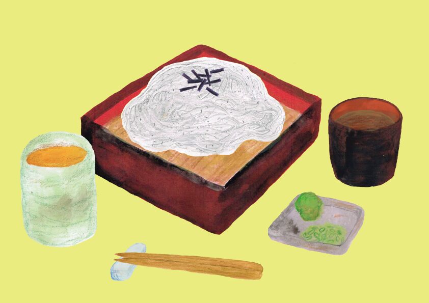 ざるそば　イラスト