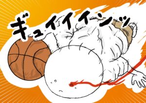 ドライブインする坊太　イラスト