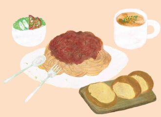 ミートスパゲティ　イラスト