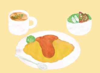 オムライス　イラスト