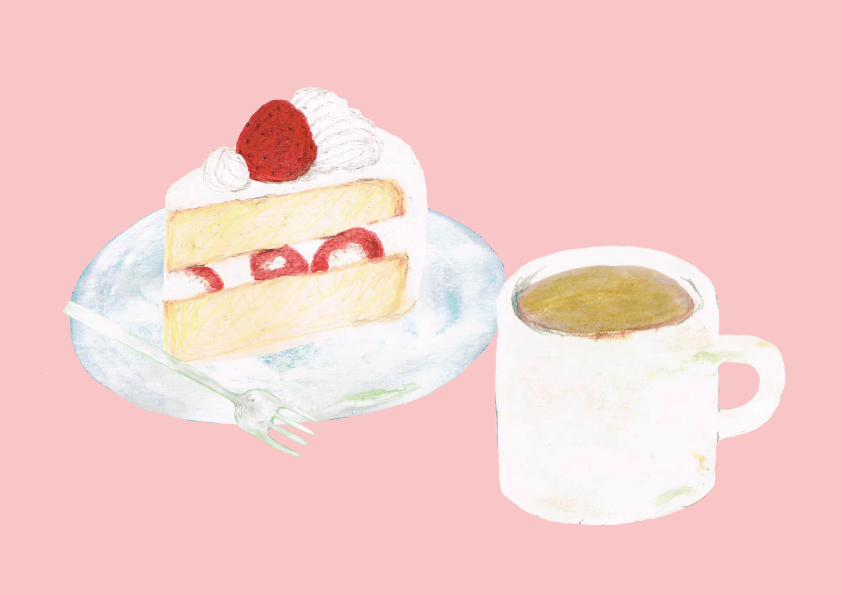 ショートケーキ　イラスト