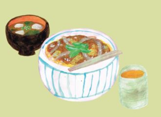 かつ丼　イラスト
