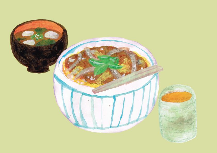 かつ丼　イラスト