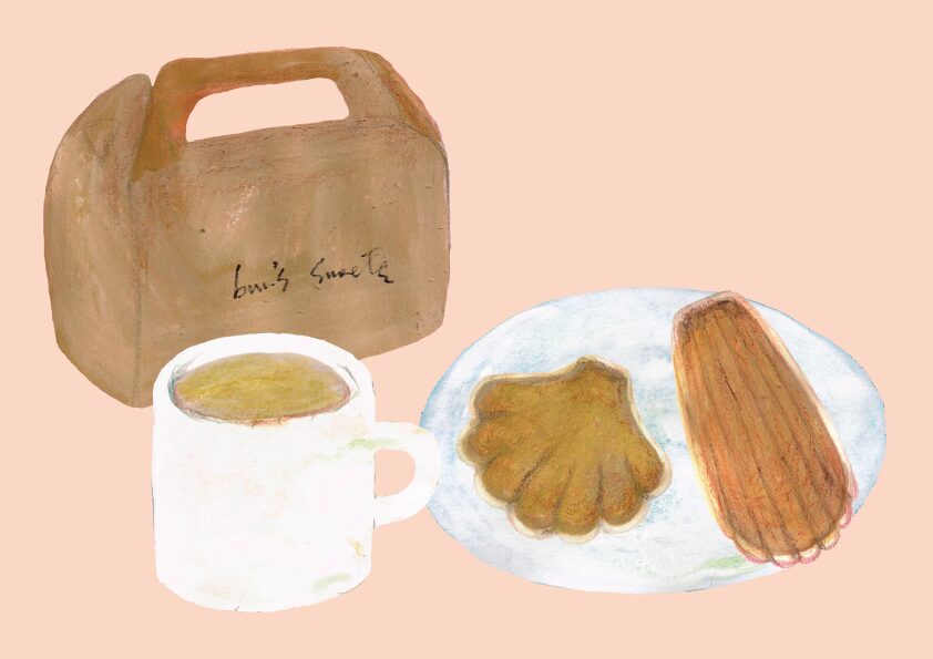 マドレーヌ　イラスト