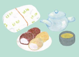 おはぎ　イラスト