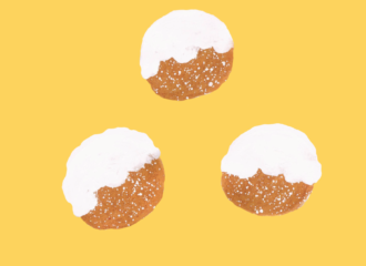 雪解けドーナツ　イラスト