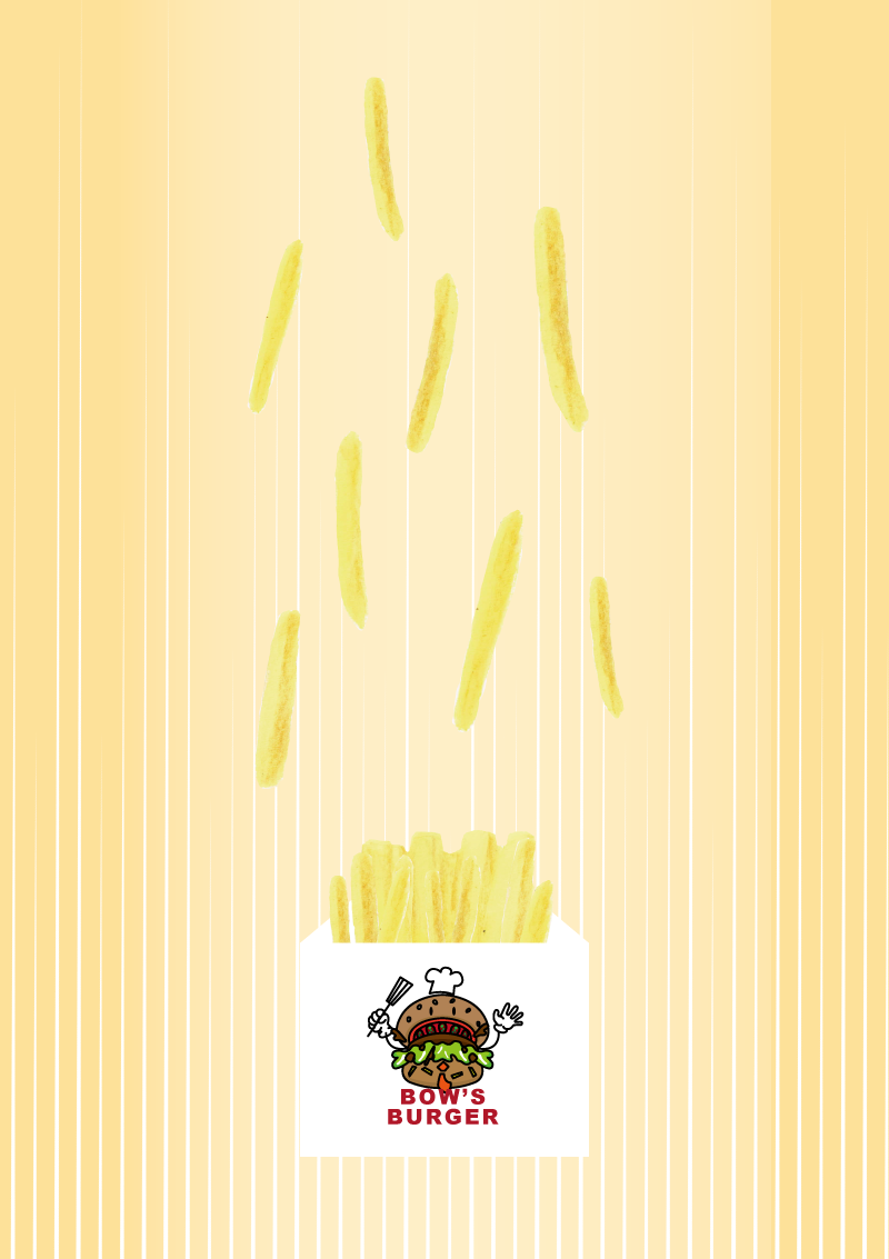 フライドポテト　イラスト