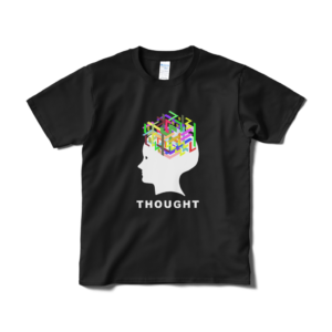 思考は複雑だ　イラストTシャツ