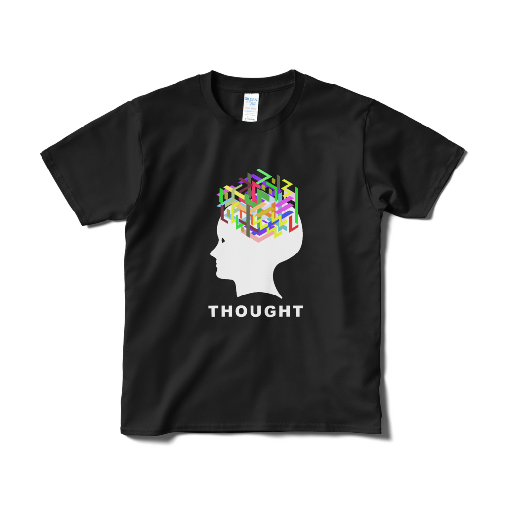 思考は複雑だ　イラストTシャツ