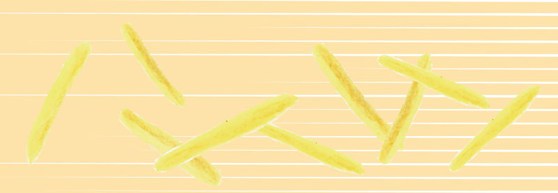 フライドポテト　イラスト