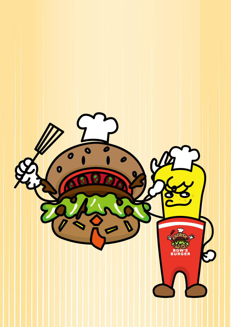 バーグとジョニー　イラスト