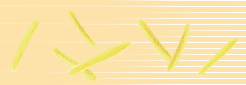 フライドポテト　イラスト