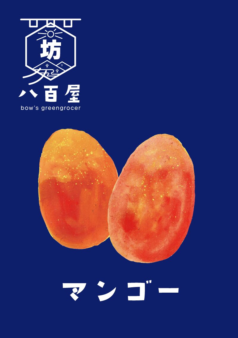 果物　マンゴー　イラスト