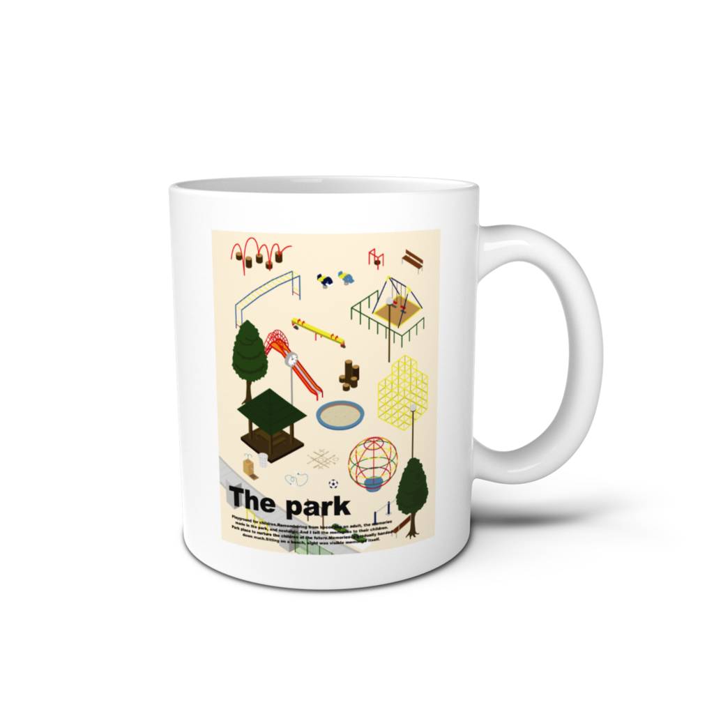 「bow's park イラスト」マグカップ