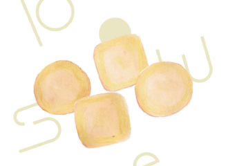 バタークッキー　イラスト