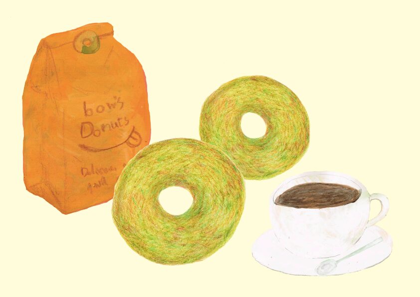 よもぎドーナツ　イラスト