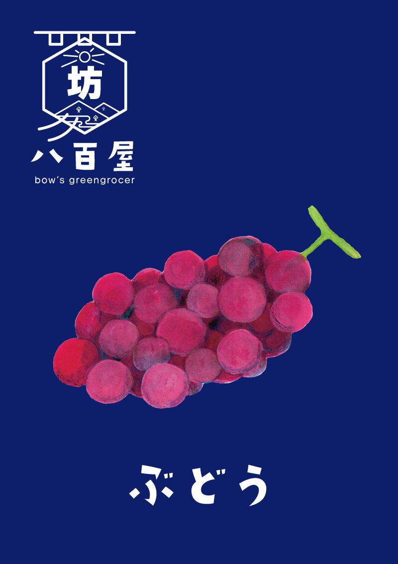 果物　ぶどう　イラスト