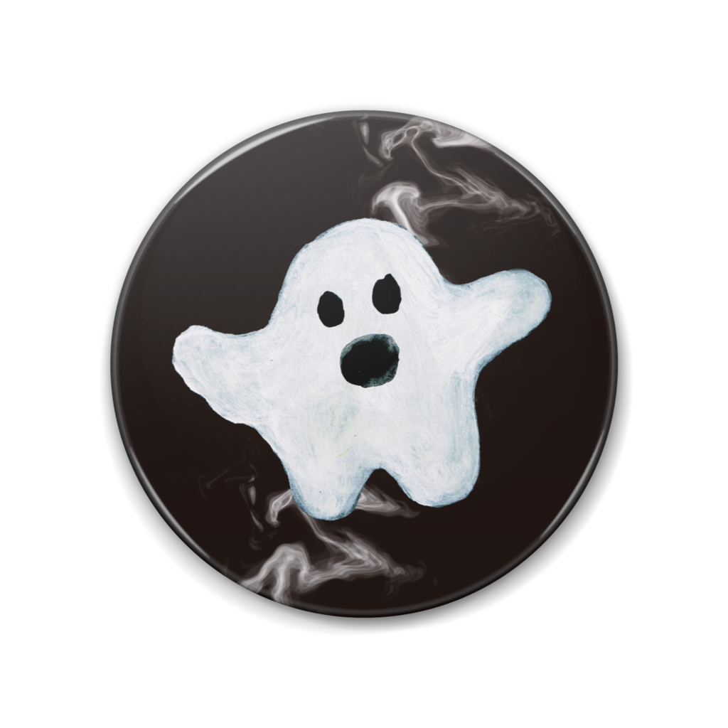 おばけ イラスト 缶バッジ
