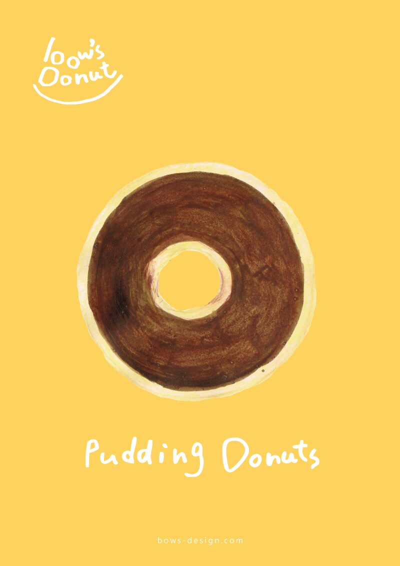 プリンドーナツ　イラスト