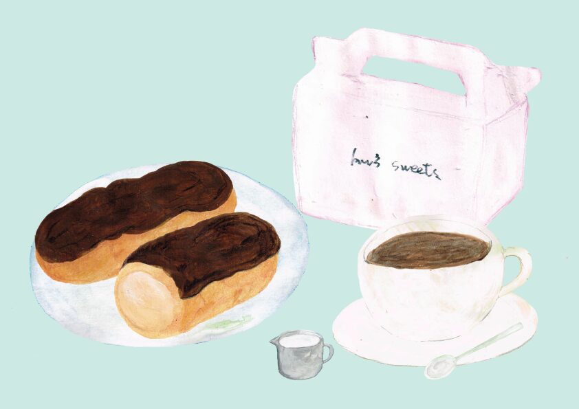 エクレア　イラスト