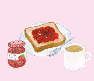 LINEスタンプ　ジャムトースト