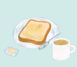 LINEスタンプ　トースト