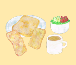 LINEスタンプ　フレンチトースト