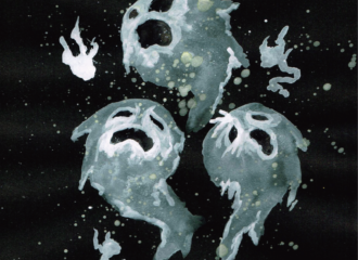 引き寄せられる思念　イラスト