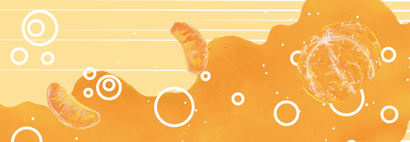 オレンジソーダ　イラスト