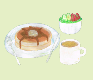 LINEスタンプ　ホットケーキ