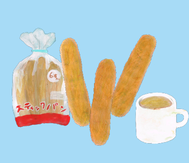 LINEスタンプ　スティックパン