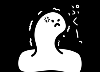 おもちおばけ　イラスト