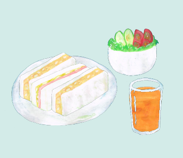 LINEスタンプ　サンドウィッチ