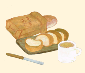 LINEスタンプ　フランスパン