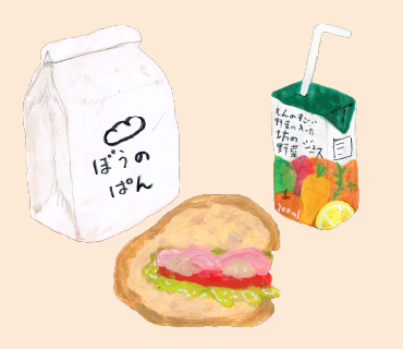 LINEスタンプ　バゲットサンド