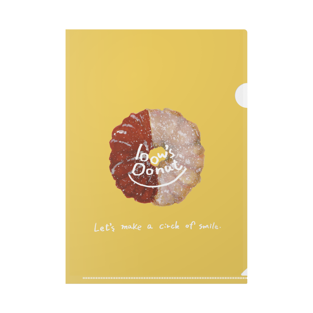 「チョコレートクルーラー イラスト」クリアファイル